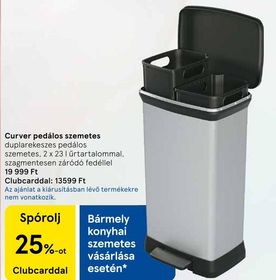 Curver pedálos szemetes – Tesco