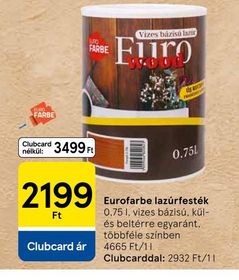 Eurofarbe lazúrfesték – Tesco