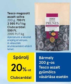 Tesco magozott aszalt szilva – Tesco