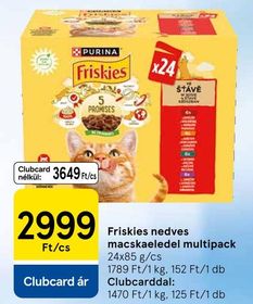 Friskies nedves macskaeledel multipack – Tesco
