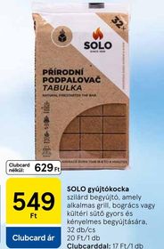 SOLO gyújtókocka – Tesco
