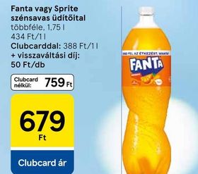 Fanta, Sprite Fanta vagy Sprite szénsavas üdítőital – Tesco