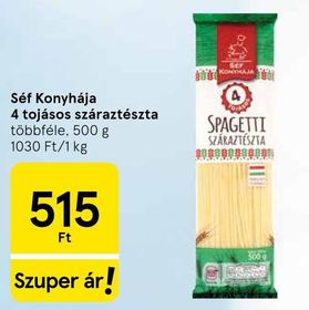 Séf Konyhája 4 tojásos száraztészta – Tesco