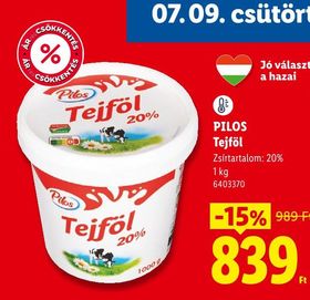 PILOS Tejföl – Lidl