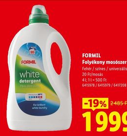 FORMIL Folyékony mosószer – Lidl