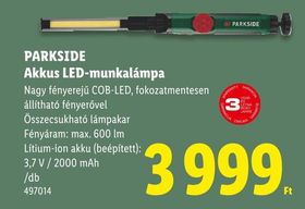 PARKSIDE Akkus LED-munkalámpa – Lidl