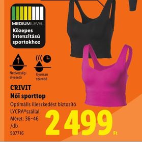 CRIVIT Női sporttop – Lidl