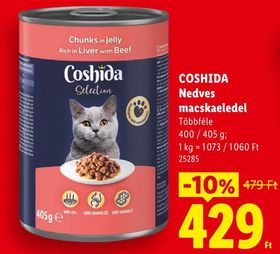 COSHIDA Nedves macskaeledel – Lidl
