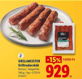 GRILLMEISTER Grillrudacskák – Lidl
