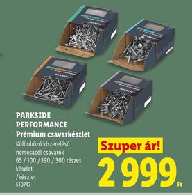 PARKSIDE PERFORMANCE Prémium csavarkészlet – Lidl