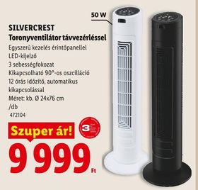 SILVERCREST Toronyventilátor távvezérléssel – Lidl