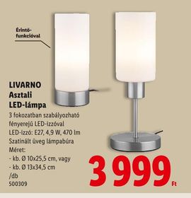LIVARNO Asztali LED-lámpa – Lidl