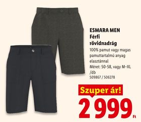 ESMARA MEN Férfi rövidnadrág – Lidl