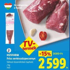 HÚSFARM Friss sertésszűzpecsenye – Lidl