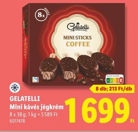 GELATELLI Mini kávés jégkrém – Lidl