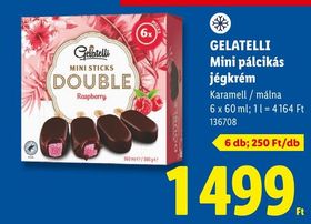 GELATELLI Mini pálcikás jégkrém – Lidl