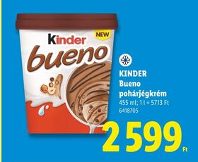 KINDER Bueno pohárjégkrém – Lidl