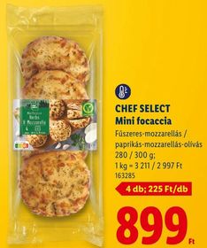 CHEF SELECT Mini focaccia – Lidl