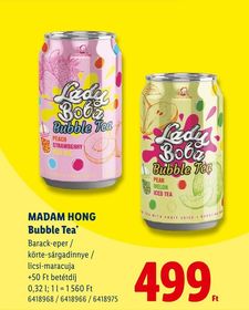 MADAM HONG Bubble Tea* – Lidl