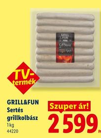 GRILL&FUN Sertés grillkolbász – Lidl