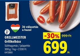 GRILLMEISTER Grillkolbász – Lidl