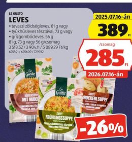 LE GUSTO LEVES – Aldi
