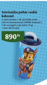 Szívószálas pohár csokis keksszel – Ecofamily